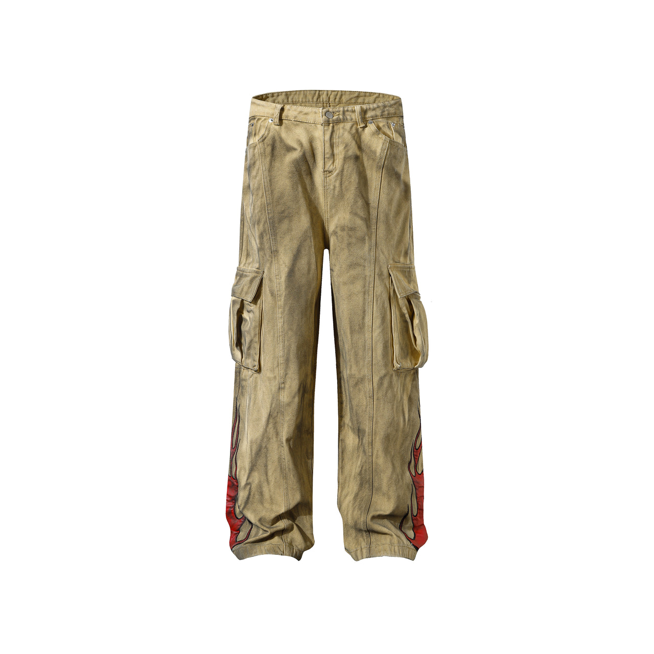 99-1 Distressed Flame Cargo Pants