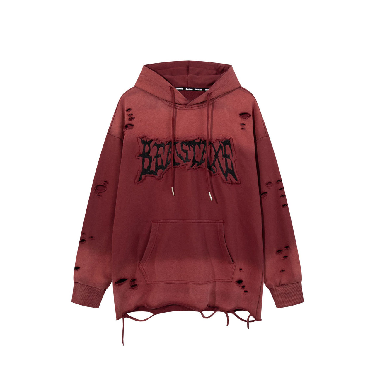 99-1 Distressed Water-Washed Hoodie