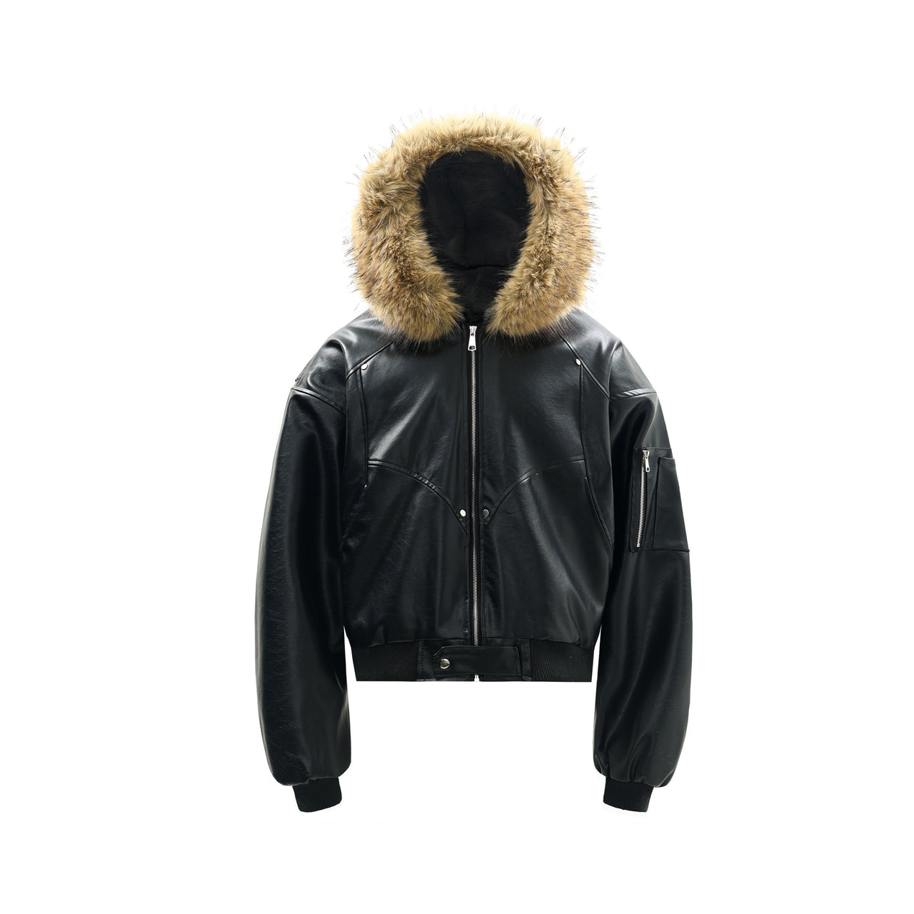 99-1 Removable Faux Fur Trimmed Padded Jacket