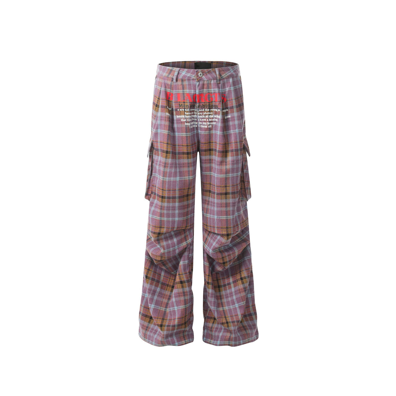 99-1 Classic Check Wide-Leg Pants