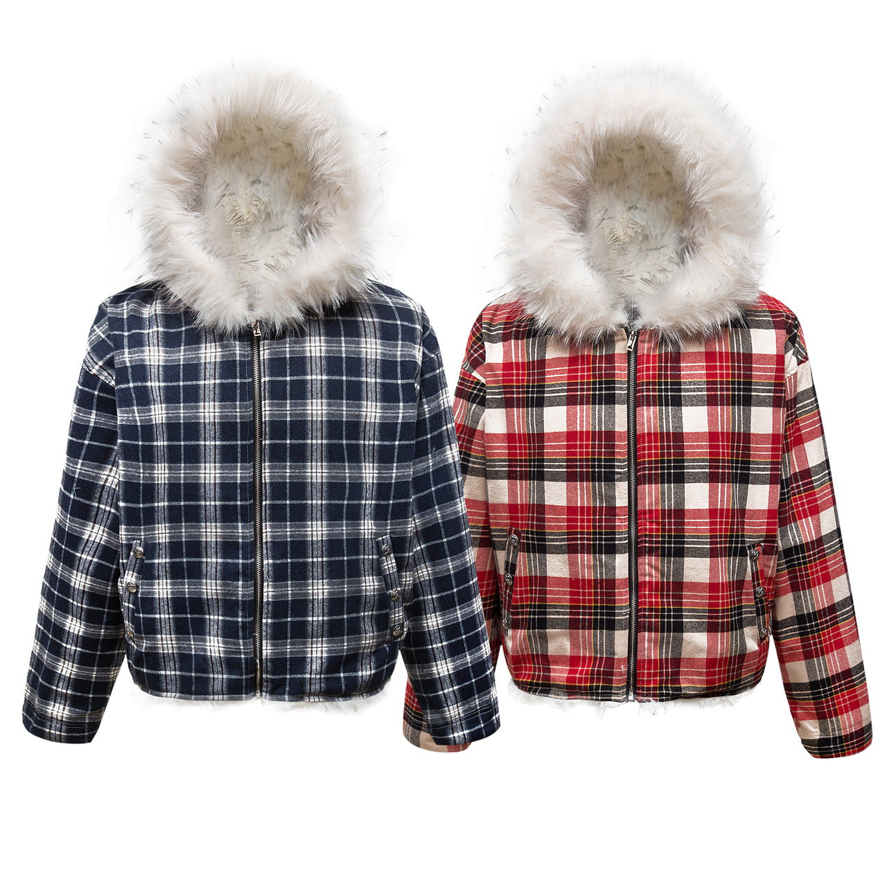 99-1Boxy Fit Sherpa Padded Coat